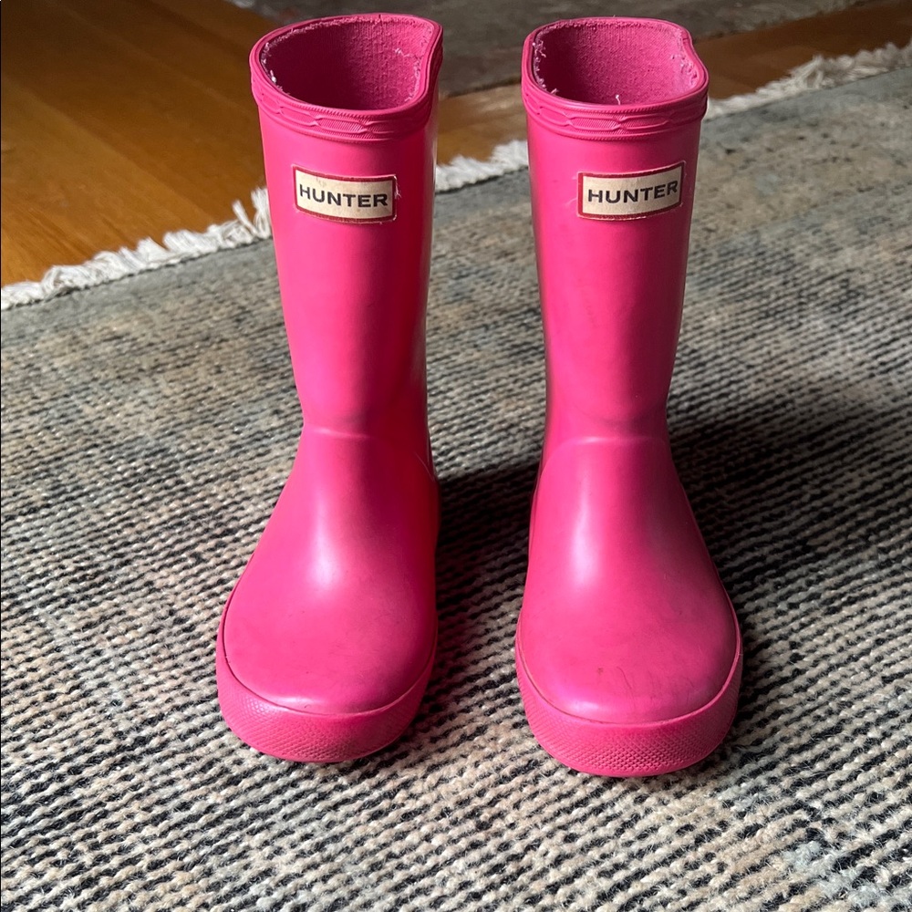 Hunter Fuchsia Waterproof Boots